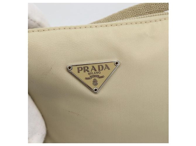 PRADA Accessory Pouch Nylon Beige Silver - vista 18
