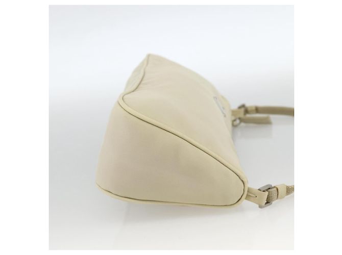 PRADA Accessory Pouch Nylon Beige Silver - vista 4