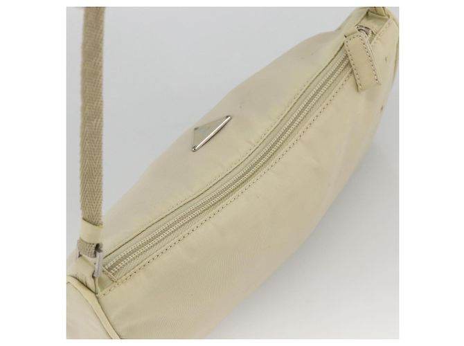 PRADA Accessory Pouch Nylon Beige Silver - vista 6