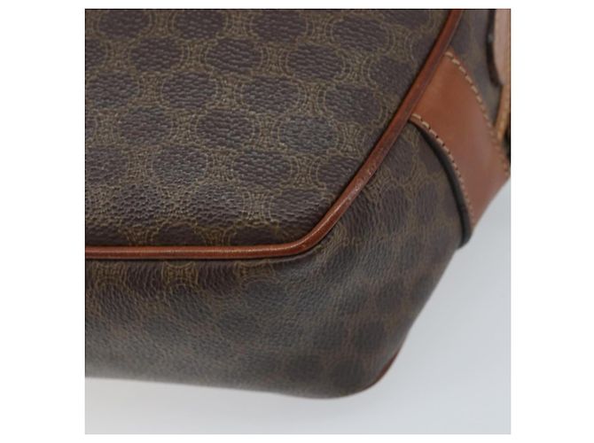Céline CELINE Macadam Canvas Shoulder Bag PVC Leather Brown Gold - vista 16