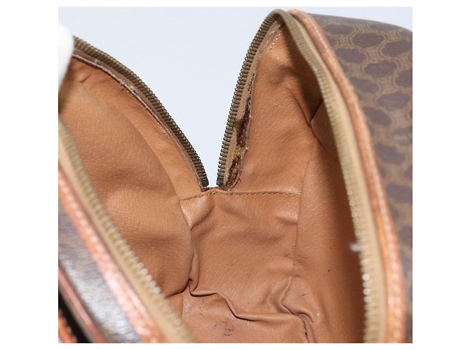 Céline CELINE Macadam Canvas Shoulder Bag PVC Leather Brown Gold - vista 21
