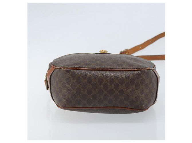 Céline CELINE Macadam Canvas Shoulder Bag PVC Leather Brown Gold - vista 5