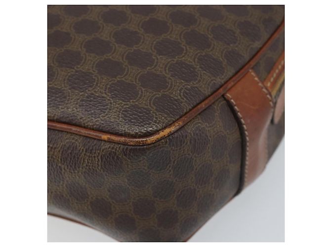 Céline CELINE Macadam Canvas Shoulder Bag PVC Leather Brown Gold - vista 8