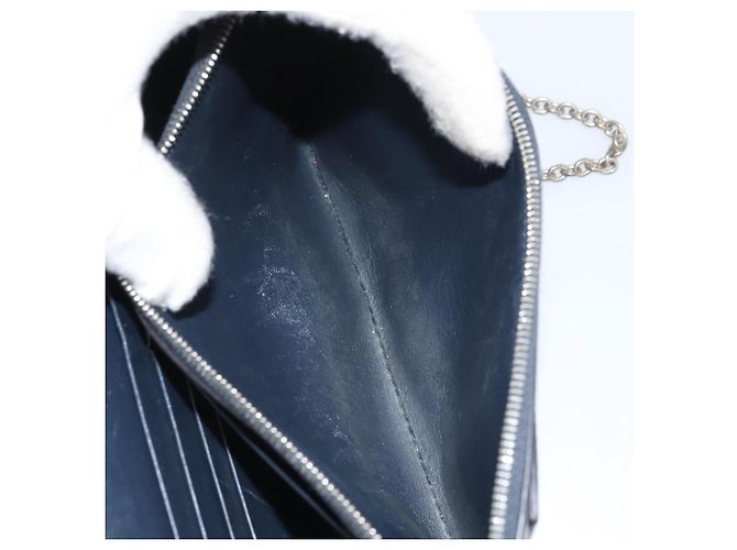 Céline CELINE Chain Shoulder Bag Leather Navy Silver - vista 11