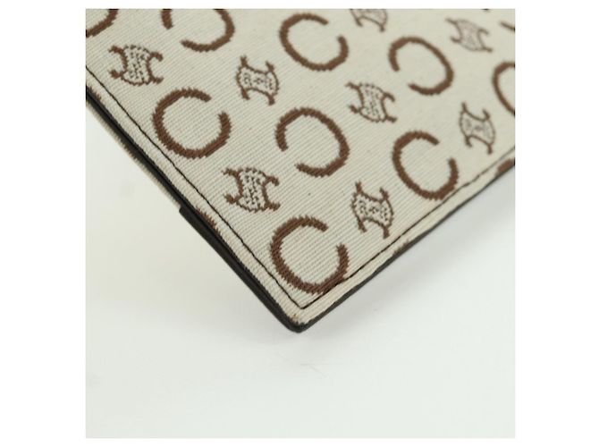 Céline CELINE C Macadam Canvas Shoulder Bag Ivory Gold - vista 16