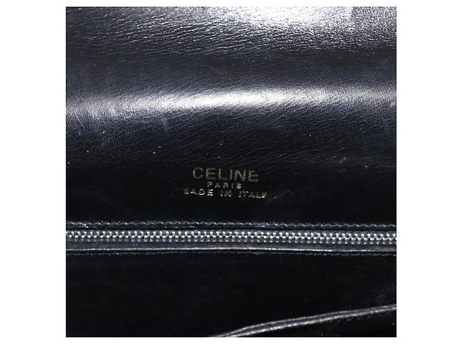 Céline CELINE Shoulder Bag Leather Black Gold - vista 11