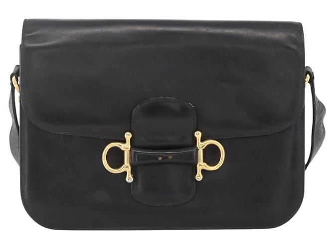Céline CELINE Shoulder Bag Leather Black Gold - vista 13
