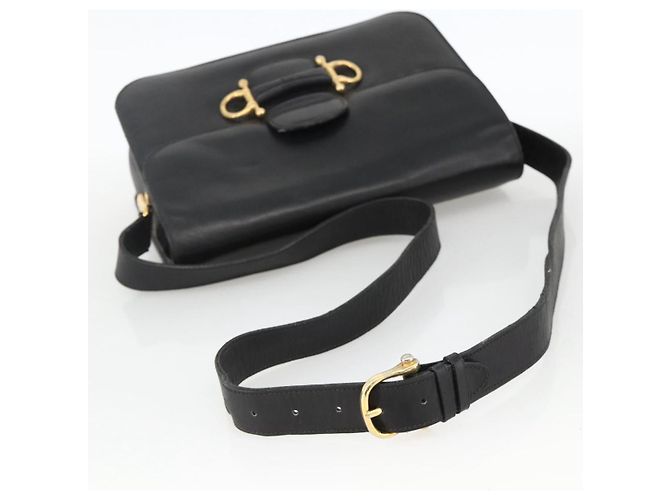 Céline CELINE Shoulder Bag Leather Black Gold - vista 7