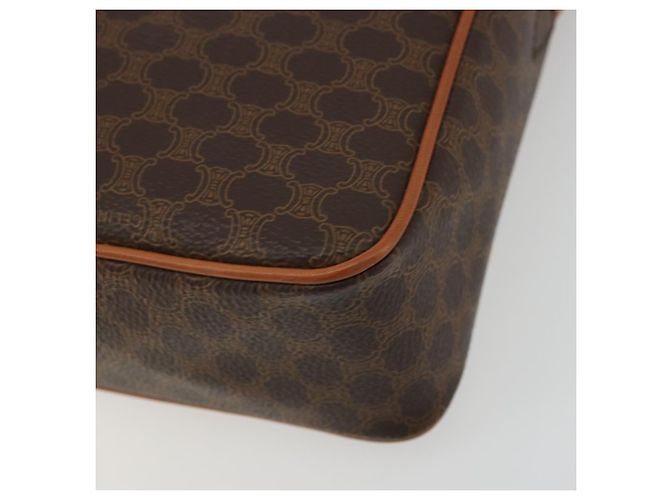 Céline CELINE Macadam Canvas Shoulder Bag PVC Leather Brown Gold - vista 14