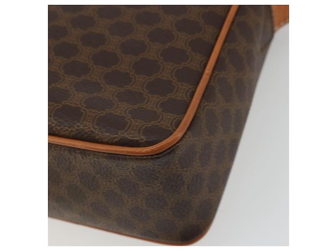 Céline CELINE Macadam Canvas Shoulder Bag PVC Leather Brown Gold - vista 16