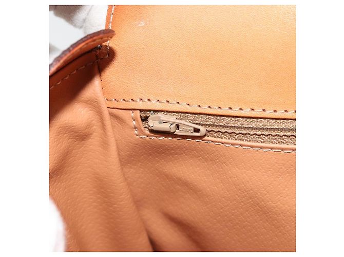 Céline CELINE Macadam Canvas Shoulder Bag PVC Leather Brown Gold - vista 21