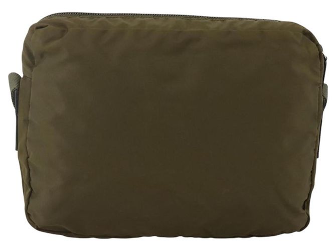 PRADA Schultertasche Nylon Khaki Silver - Ansicht 2