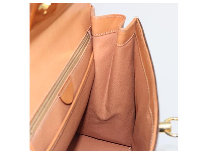 Céline CELINE Macadam Canvas Hand Bag PVC Leather Brown Gold - vista 19