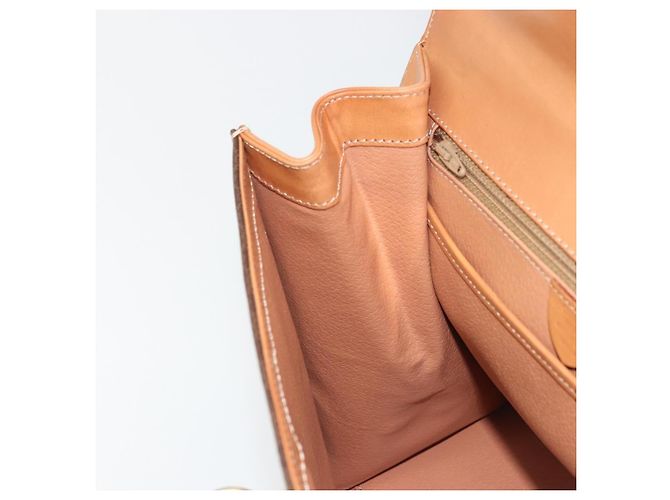 Céline CELINE Macadam Canvas Hand Bag PVC Leather Brown Gold - vista 20