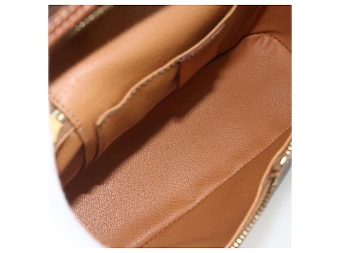 Céline CELINE Macadam Canvas Hand Bag PVC Leather 2way Brown Gold - vista 11
