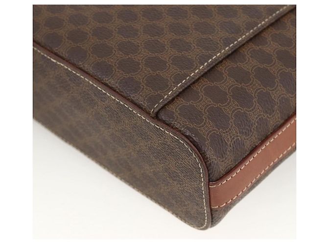 Céline CELINE Macadam Canvas Hand Bag PVC Leather 2way Brown Gold - vista 18