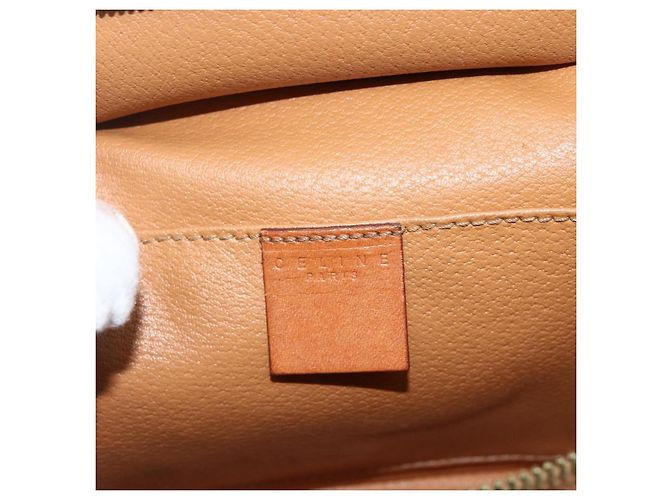 Céline CELINE Macadam Canvas Hand Bag PVC Leather 2way Brown Gold - vista 21
