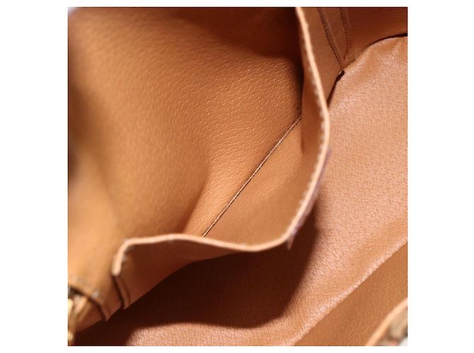 Céline CELINE Macadam Canvas Hand Bag PVC Leather 2way Brown Gold - vista 24