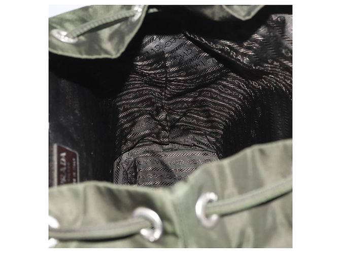 PRADA Rucksack Nylon Khaki Silver - Ansicht 26