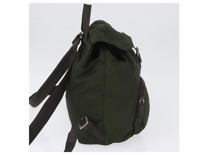 PRADA Rucksack Nylon Khaki Silver - Ansicht 4