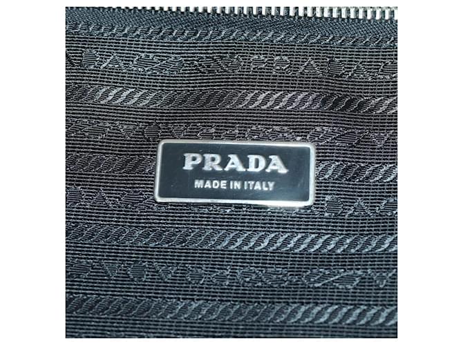 PRADA Suitcase Nylon Black Silver - vista 20