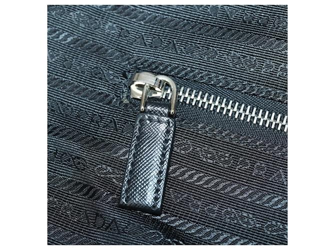 PRADA Suitcase Nylon Black Silver - vista 21
