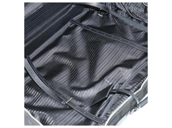 PRADA Suitcase Nylon Black Silver - vista 23