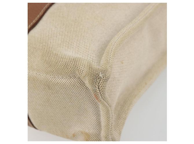 Hermès HERMES Sac Arne MM Hand Bag Canvas Beige Silver - vista 14