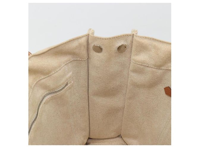 Hermès HERMES Sac Arne MM Hand Bag Canvas Beige Silver - vista 17