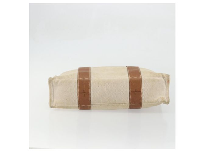Hermès HERMES Sac Arne MM Hand Bag Canvas Beige Silver - vista 5