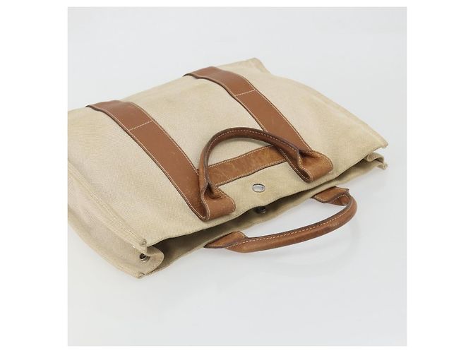 Hermès HERMES Sac Arne MM Hand Bag Canvas Beige Silver - vista 6