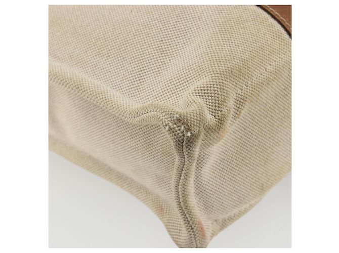 Hermès HERMES Sac Arne MM Hand Bag Canvas Beige Silver - vista 9