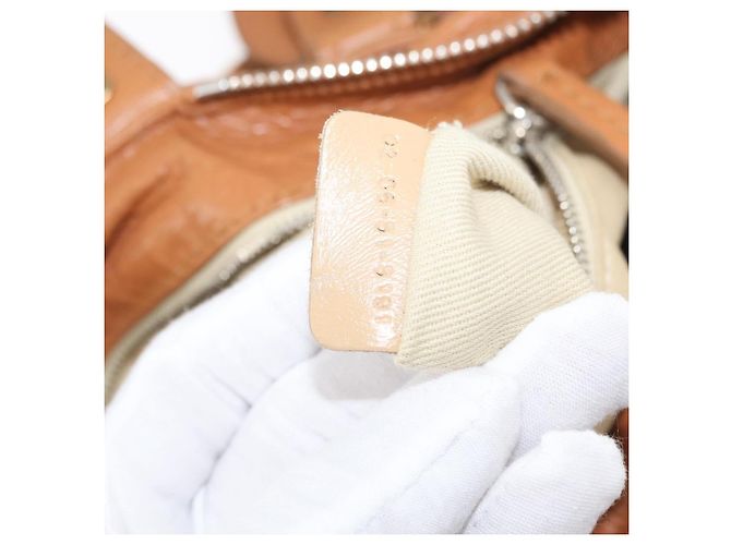 Chloé Chloe Paddington Hand Bag Leather Brown Silver gold - vista 11