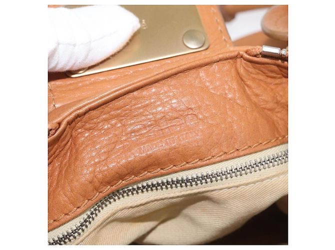 Chloé Chloe Paddington Hand Bag Leather Brown Silver gold - vista 20