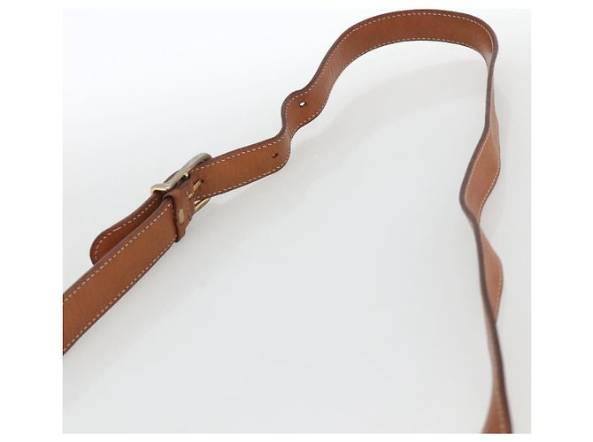 Céline CELINE Macadam Canvas Shoulder Bag PVC Leather Brown Gold - vista 8
