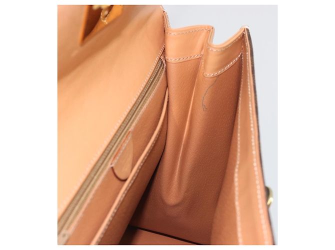 Céline CELINE Macadam Canvas Hand Bag PVC Leather Brown Gold - vista 18
