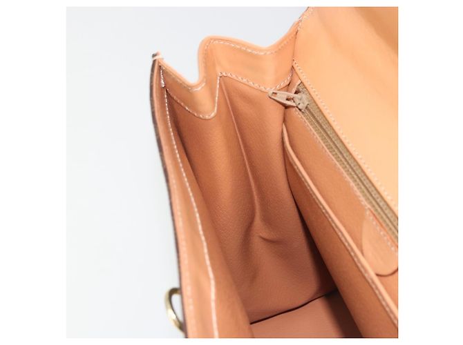 Céline CELINE Macadam Canvas Hand Bag PVC Leather Brown Gold - vista 19