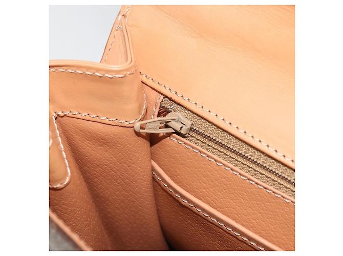 Céline CELINE Macadam Canvas Hand Bag PVC Leather Brown Gold - vista 20