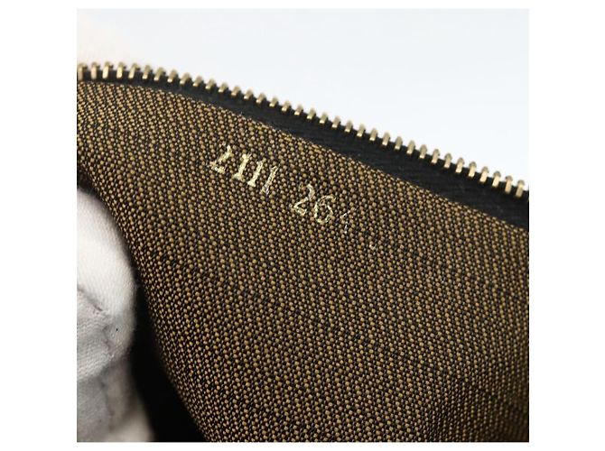 FENDI Zucca Canvas Hand Bag Brown Black - vista 12
