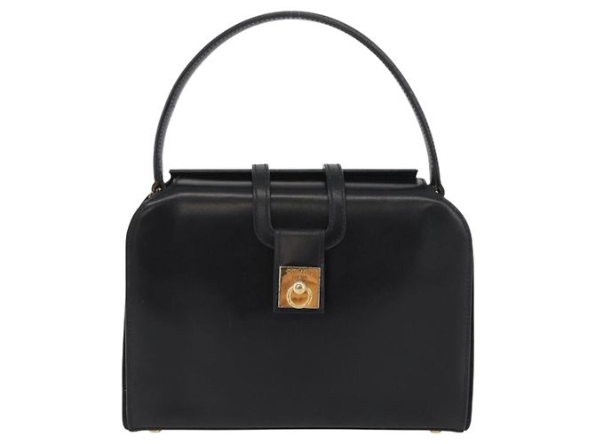 Céline CELINE Hand Bag Leather Black Gold - vista 13