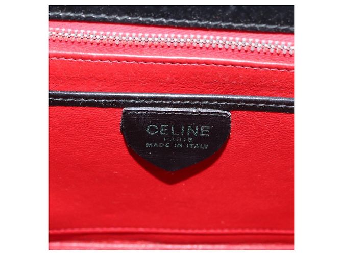 Céline CELINE Hand Bag Leather Black Gold - vista 17