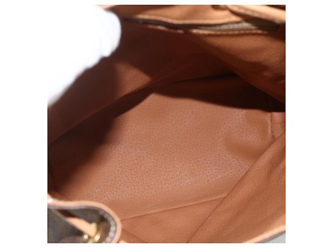 Céline CELINE Macadam Canvas Backpack PVC Leather Brown Gold - vista 11