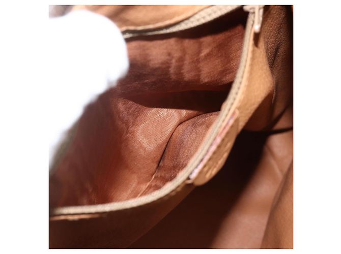 Céline CELINE Macadam Canvas Backpack PVC Leather Brown Gold - vista 22
