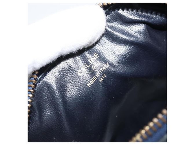 Céline CELINE Hand Bag Leather 2way Gold Navy - vista 12