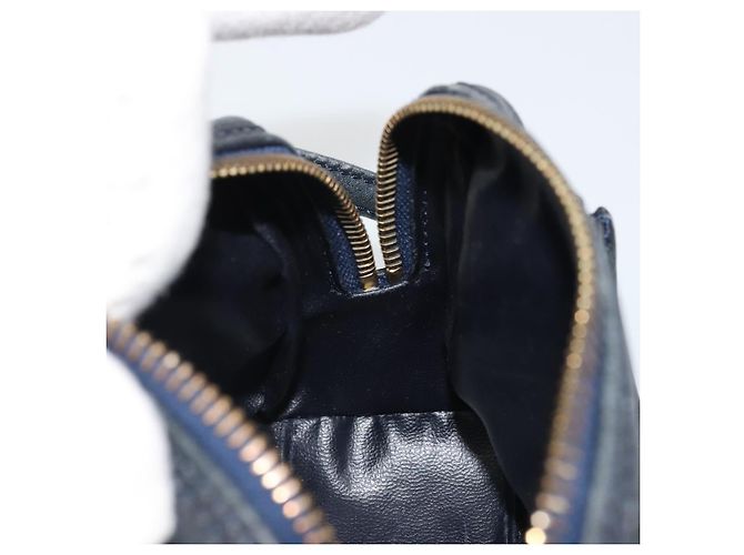 Céline CELINE Hand Bag Leather 2way Gold Navy - vista 20