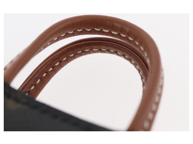 Céline CELINE Triomphe Canvas Micro Vertical Cabas Charm PVC Brown Gold - vista 7