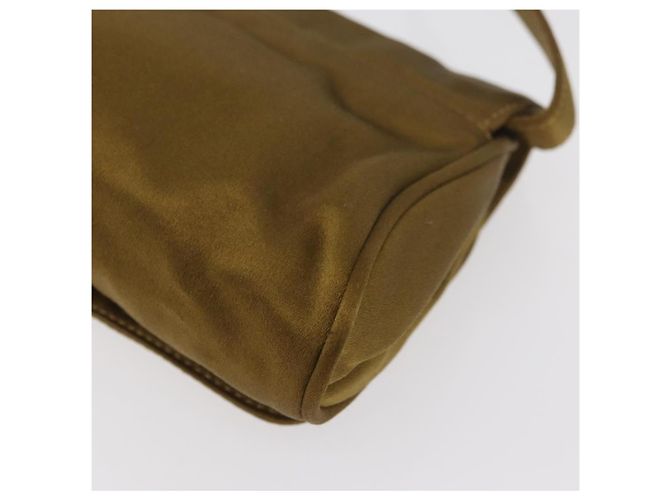PRADA Shoulder Bag Satin Khaki Gold - vista 18