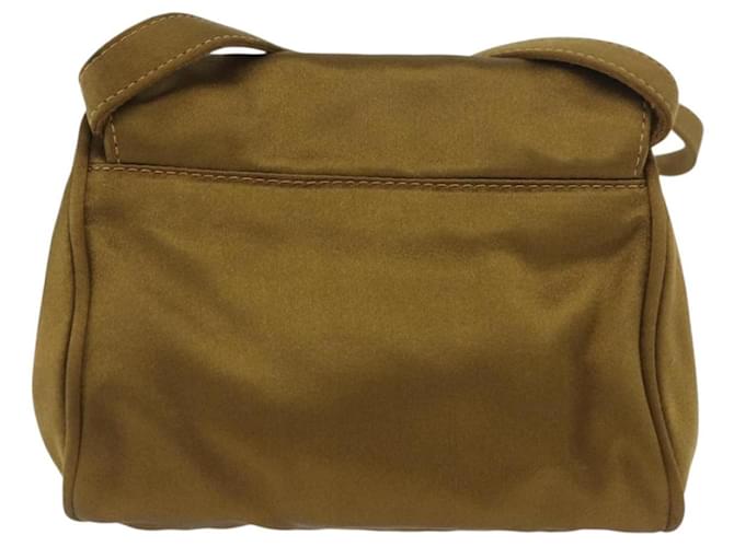 PRADA Shoulder Bag Satin Khaki Gold - vista 2