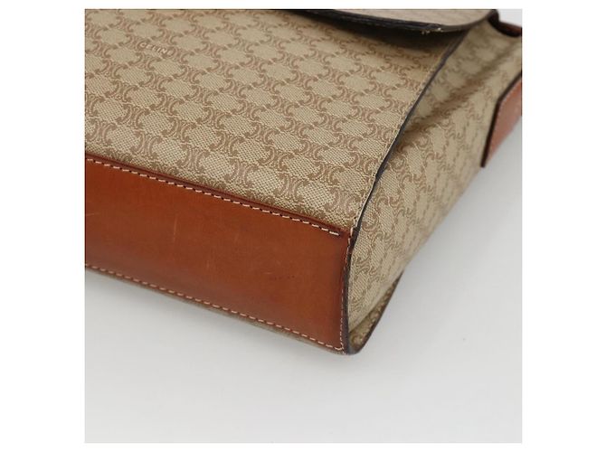 Céline CELINE Macadam Canvas Circle Shoulder Bag PVC Beige Gold - vista 14