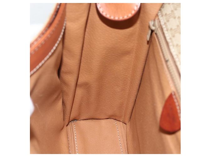 Céline CELINE Macadam Canvas Circle Shoulder Bag PVC Beige Gold - vista 22